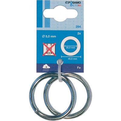 Anillo Posamo 35x5 - Galvanizado, 2 unidades Anillo Posamo 35x5 - Galvanizado, 2 unidades