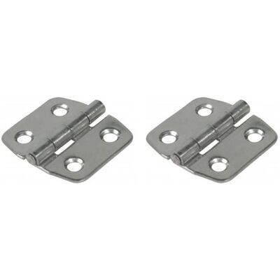 Bisagras de acero inoxidable Ibfm 40x42mm - 1 par - 2 piezas Bisagras de acero inoxidable Ibfm 40x42mm - 1 par - 2 piezas