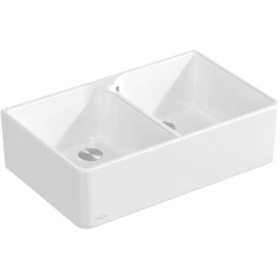 Villeroy & Boch Doble Fregadero - 638002RW, Blanco Piedra Villeroy & Boch Doble Fregadero - 638002RW, Blanco Piedra