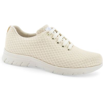 Zapatilla Sanitaria Tipo Blucher Con Corte De Rejilla Y Plantilla Acolchada Dian Calpe 48 Beige Zapatilla Sanitaria Tipo Blucher Con Corte De Rejilla Y Plantilla Acolchada Dian Calpe 48 Beige