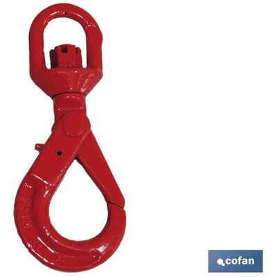 Gancho Giratorio Seguridad G80 Tn-5 , Gancho De Alta Seguridad Con Cuerpo De Calidad G-80, Con Autocierre. Collarín Giratorio. - Cofan Gancho Giratorio Seguridad G80 Tn-5 , Gancho De Alta Seguridad Con Cuerpo De Calidad G-80, Con Autocierre. Collarín Giratorio. - Cofan