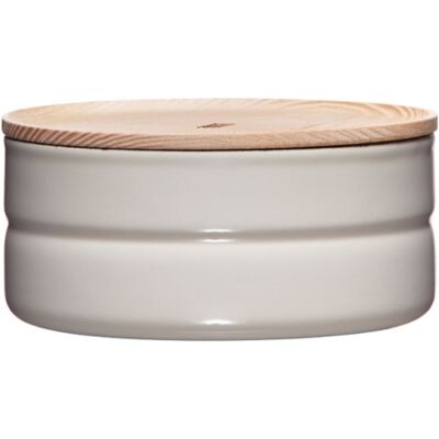 Riess Contenedor de Almacenamiento Gris - Tapa de Madera - 615ml Riess Contenedor de Almacenamiento Gris - Tapa de Madera - 615ml
