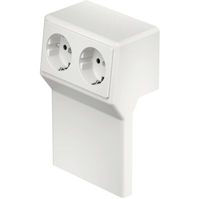 Rehau Enchufe doble - Toma eléctrica - Blanco Rehau Enchufe doble - Toma eléctrica - Blanco