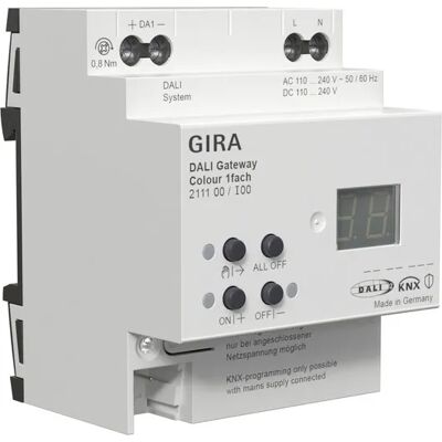 Puerta de enlace DALI Gira 211100 Color 1f Reg KNX Seguro - Gateway Puerta de enlace DALI Gira 211100 Color 1f Reg KNX Seguro - Gateway
