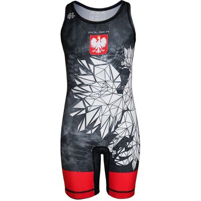 OEM Leotardo De Lucha Libre Infantil Polska Camo 152 Rojo OEM Leotardo De Lucha Libre Infantil Polska Camo 152 Rojo