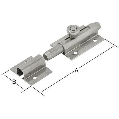 Vormann Pestillo de perno - Acero inoxidable, 80x36x2 mm - Tipo de producto Vormann Pestillo de perno - Acero inoxidable, 80x36x2 mm - Tipo de producto