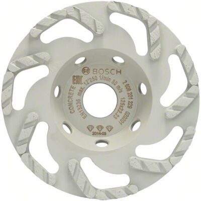 Bosch Modelo 2608201229 Rueda de diamante para concreto Bosch Modelo 2608201229 Rueda de diamante para concreto