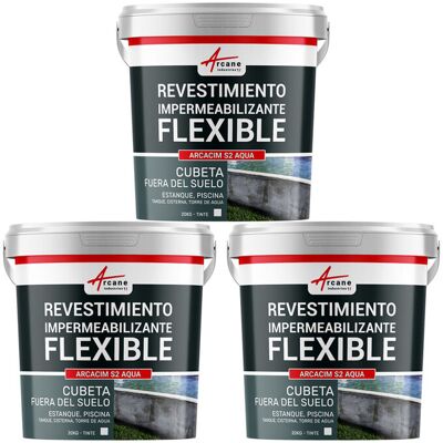 ARCANE INDUSTRIES Revoque Exterior Impermeable: Para Piscina Fuera De Tierra, Depósito, Cisterna, Tanque De Agua - Arcacim S2 Aqua ARCANE INDUSTRIES Revoque Exterior Impermeable: Para Piscina Fuera De Tierra, Depósito, Cisterna, Tanque De Agua - Arcacim S2 Aqua