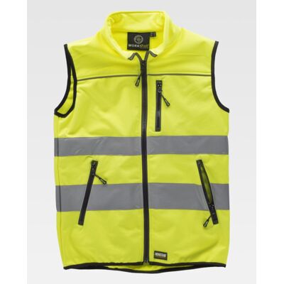 Chaleco Workshell De Alta Visibilidad En Tejido Ripstop Workteam C2920 Chaleco Workshell De Alta Visibilidad En Tejido Ripstop Workteam C2920