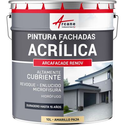 ARCANE INDUSTRIES Pintura Acrílica Para Exteriores, Impermeable Y Duradera Para Fachadas Exteriores - Arcafaçade Renov ARCANE INDUSTRIES Pintura Acrílica Para Exteriores, Impermeable Y Duradera Para Fachadas Exteriores - Arcafaçade Renov