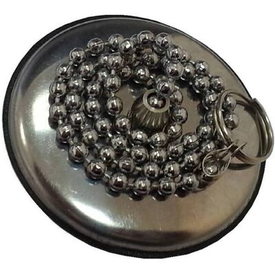 CAPALDO 25 X Tappo P/sanitari C/placca Inox D 40 Mm CAPALDO 25 X Tappo P/sanitari C/placca Inox D 40 Mm