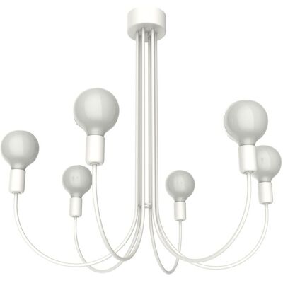 LUMICOM Lámpara de Techo Blanca Moderna - Interior Araña LUMICOM Lámpara de Techo Blanca Moderna - Interior Araña