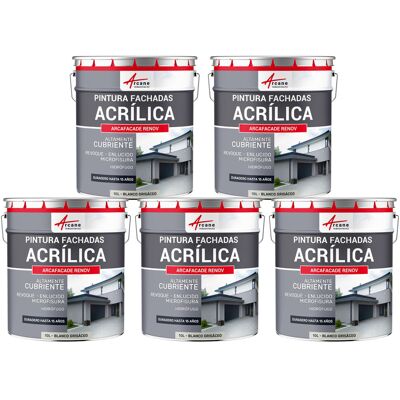 ARCANE INDUSTRIES Pintura Acrílica Para Exteriores, Impermeable Y Duradera Para Fachadas Exteriores - Arcafaçade Renov ARCANE INDUSTRIES Pintura Acrílica Para Exteriores, Impermeable Y Duradera Para Fachadas Exteriores - Arcafaçade Renov