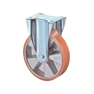 Rueda pesada BS N110.B90.102 - Poliuretano 100mm - Horquilla de acero Rueda pesada BS N110.B90.102 - Poliuretano 100mm - Horquilla de acero