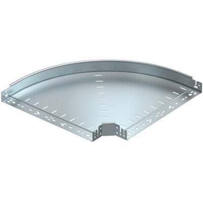 OBO Bettermann Modelo 6041140 - Curva de bandeja de cables 90° horizontal 60x500mm OBO Bettermann Modelo 6041140 - Curva de bandeja de cables 90° horizontal 60x500mm
