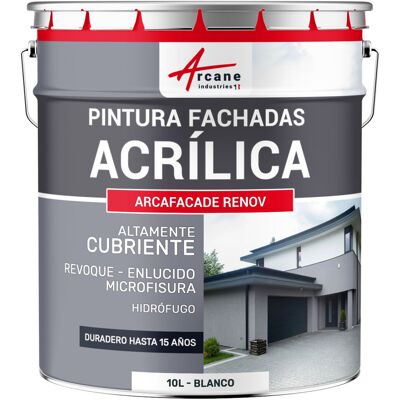 ARCANE INDUSTRIES Pintura Acrílica Para Exteriores, Impermeable Y Duradera Para Fachadas Exteriores - Arcafaçade Renov ARCANE INDUSTRIES Pintura Acrílica Para Exteriores, Impermeable Y Duradera Para Fachadas Exteriores - Arcafaçade Renov