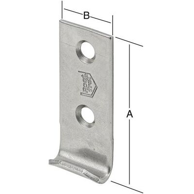 Vormann 44x18mm pestillo de acero inoxidable - Pestillo de puerta Vormann 44x18mm pestillo de acero inoxidable - Pestillo de puerta