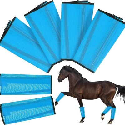OEM Botas De Montar De Malla De 4 Piezas Para Caballos, Botas Para Montar Ponis, Equipo De Equitación Transpirable, Suave Y Cómodo (azul) OEM Botas De Montar De Malla De 4 Piezas Para Caballos, Botas Para Montar Ponis, Equipo De Equitación Transpirable, Suave Y Cómodo (azul)