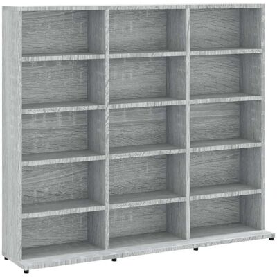 HELLOSHOP26 Mueble Multifuncional Para Cd Ideal Para Salón U Oficina 100 X 23 X 89,5 Cm Madera De Ingeniería Color Gris 020048171 HELLOSHOP26 Mueble Multifuncional Para Cd Ideal Para Salón U Oficina 100 X 23 X 89,5 Cm Madera De Ingeniería Color Gris 020048171