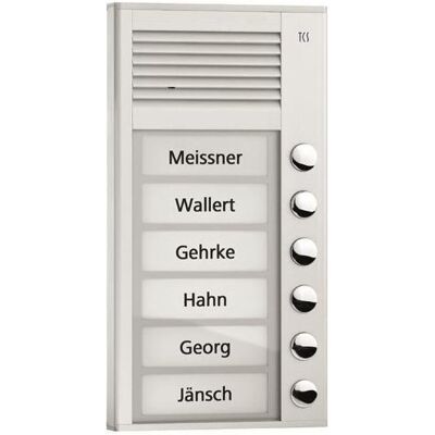 Technisat - PAK06-EN - Aluminio - 6 botones - Interfono de puerta Technisat - PAK06-EN - Aluminio - 6 botones - Interfono de puerta