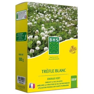 BHS Trefle Blanc - 500 m² - Fomenta biodiversidad, resistente al pisoteo BHS Trefle Blanc - 500 m² - Fomenta biodiversidad, resistente al pisoteo