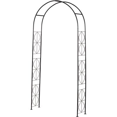 JHY DESIGN Arco Metálico Para Rosas, 114 X 30 X 230 Cm, Negro. JHY DESIGN Arco Metálico Para Rosas, 114 X 30 X 230 Cm, Negro.