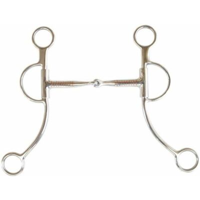 Bit para caballo de Brad Ren's - Roto de acero inoxidable con inserciones de cobre - 8 brazos Bit para caballo de Brad Ren's - Roto de acero inoxidable con inserciones de cobre - 8 brazos