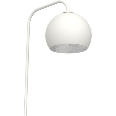 Lámpara de pie Lumicom Joe - Metal Blanco Mate/Hoja Dorada, 25cm/170cm Lámpara de pie Lumicom Joe - Metal Blanco Mate/Hoja Dorada, 25cm/170cm