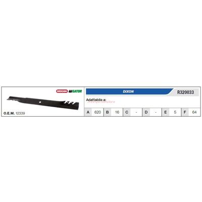 NEWGARDEN Cuchilla Para Cortadora De Césped Dixon R320033 NEWGARDEN Cuchilla Para Cortadora De Césped Dixon R320033