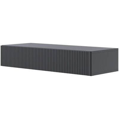 Selsey Veldio Consola suspendida con cajón - 90 cm - Negro - Consola Selsey Veldio Consola suspendida con cajón - 90 cm - Negro - Consola