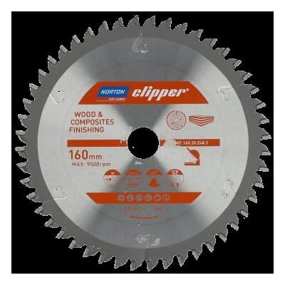 Sierra Circular Norton - 260mm, 48D, para madera y compuestos Sierra Circular Norton - 260mm, 48D, para madera y compuestos