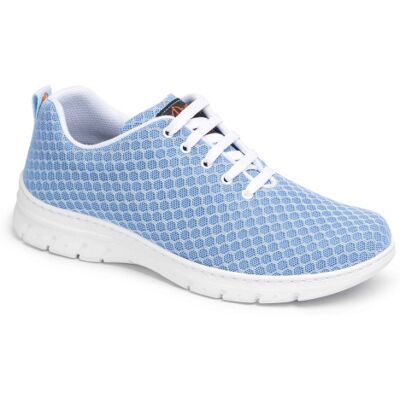 Zapatilla Sanitaria Tipo Blucher Con Corte De Rejilla Y Plantilla Acolchada Dian Calpe 45 Celeste Zapatilla Sanitaria Tipo Blucher Con Corte De Rejilla Y Plantilla Acolchada Dian Calpe 45 Celeste