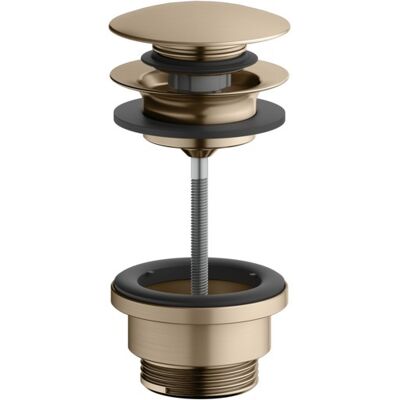 Accesorios Keuco - Desagüe en bronce cepillado - G 1 1/4 - Push-Open Accesorios Keuco - Desagüe en bronce cepillado - G 1 1/4 - Push-Open