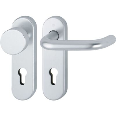 Set de manijas de protección contra incendios Hoppe aluminio - Puertas interiores Set de manijas de protección contra incendios Hoppe aluminio - Puertas interiores