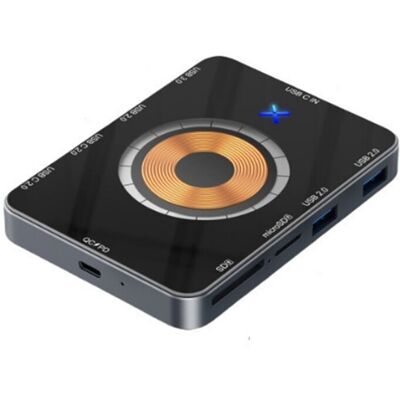 OEM Este Concentrador Usb-c 10 En 1 Admite Carga Inalámbrica Rápida De 15 W Y Lectores De Tarjetas Duales, Lo Que Permite Una Conexión Eficiente A Teléfonos Y Ordenadores. OEM Este Concentrador Usb-c 10 En 1 Admite Carga Inalámbrica Rápida De 15 W Y Lectores De Tarjetas Duales, Lo Que Permite Una Conexión Eficiente A Teléfonos Y Ordenadores.