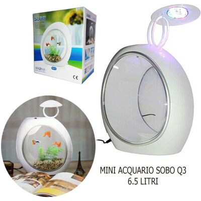 Trade Shop Mini Acuario Sobo Q-3 - Tanque para peces principiantes Trade Shop Mini Acuario Sobo Q-3 - Tanque para peces principiantes