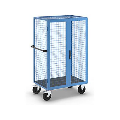 CERTEO Carro Con Pisos Puerta Batiente Doble Sin Baldas Azul CERTEO Carro Con Pisos Puerta Batiente Doble Sin Baldas Azul