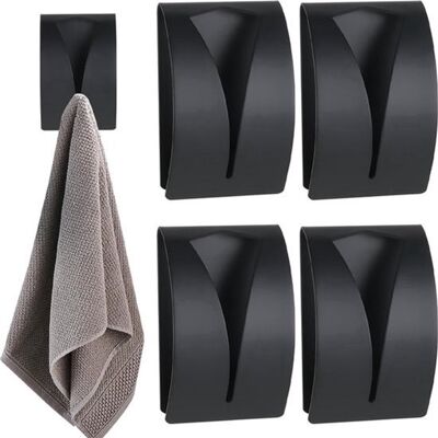 OEM Juego De Ganchos Para Toallas, Acero Inoxidable, Juego De 4 Piezas, Gancho Autoadhesivo Para Toallas, No Requiere Perforación, Ganchos, Negro OEM Juego De Ganchos Para Toallas, Acero Inoxidable, Juego De 4 Piezas, Gancho Autoadhesivo Para Toallas, No Requiere Perforación, Ganchos, Negro