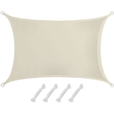 Amanka 3x2m Beige Sombrilla Rectangular - Toldo de Sol Amanka 3x2m Beige Sombrilla Rectangular - Toldo de Sol
