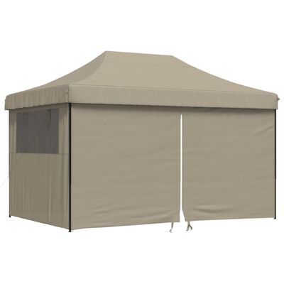 Tienda de fiesta plegable Pop-Up con 4 paredes laterales taupe vidaXL - Tienda de fiesta Tienda de fiesta plegable Pop-Up con 4 paredes laterales taupe vidaXL - Tienda de fiesta