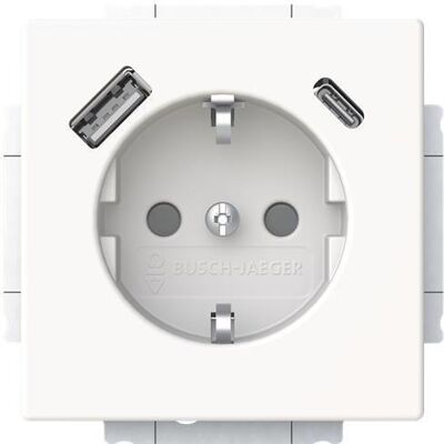 Busch-Jaeger EUCB2USBAC-884 Enchufe USB y Schuko - Enchufe eléctrico Busch-Jaeger EUCB2USBAC-884 Enchufe USB y Schuko - Enchufe eléctrico