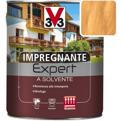 Impregnante Expert - V33 - Noce Chiaro - Impregnante de madera a base de disolvente Impregnante Expert - V33 - Noce Chiaro - Impregnante de madera a base de disolvente