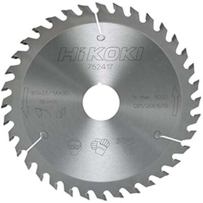 HiKOKI 752485 Hoja de sierra circular 190mm, 48 dientes - Madera HiKOKI 752485 Hoja de sierra circular 190mm, 48 dientes - Madera