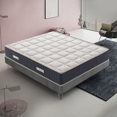Colchón de espuma viscoelástica Materassiedoghe - 30 cm ortopédico - 11 áreas - forro plateado - Full Air 4D Space Colchón de espuma viscoelástica Materassiedoghe - 30 cm ortopédico - 11 áreas - forro plateado - Full Air 4D Space