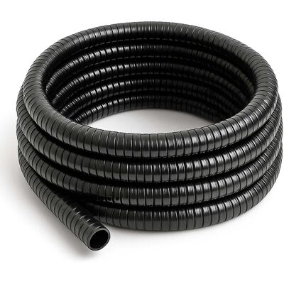 Wiltec - Manguera Flexible Para Estanque 50 M Manguera En Espiral Reforzado 19 Mm (3/4') Negro Pvc Arroyo Wiltec - Manguera Flexible Para Estanque 50 M Manguera En Espiral Reforzado 19 Mm (3/4') Negro Pvc Arroyo