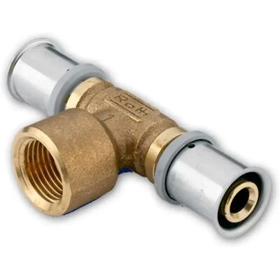 ROTH Conector en T 20mm Latón - Conexión de fontanería ROTH Conector en T 20mm Latón - Conexión de fontanería