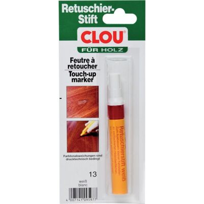 Clou - Rotulador De Retocar Para Madera Nr. 13 Blanco (por 4) Clou - Rotulador De Retocar Para Madera Nr. 13 Blanco (por 4)