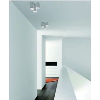 Trade Shop - Lámpara de Techo Blanca con 3 Enchufes GU10 - Luz de Techo Trade Shop - Lámpara de Techo Blanca con 3 Enchufes GU10 - Luz de Techo