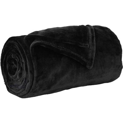 Manta Negro 240 X 270 Cm 1.69 Kg Lana Vidaxl Manta Negro 240 X 270 Cm 1.69 Kg Lana Vidaxl