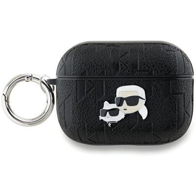 Funda para AirPods Pro 2 de Karl Lagerfeld Negro - Cubierta con Monograma Karl & Choupette Funda para AirPods Pro 2 de Karl Lagerfeld Negro - Cubierta con Monograma Karl & Choupette